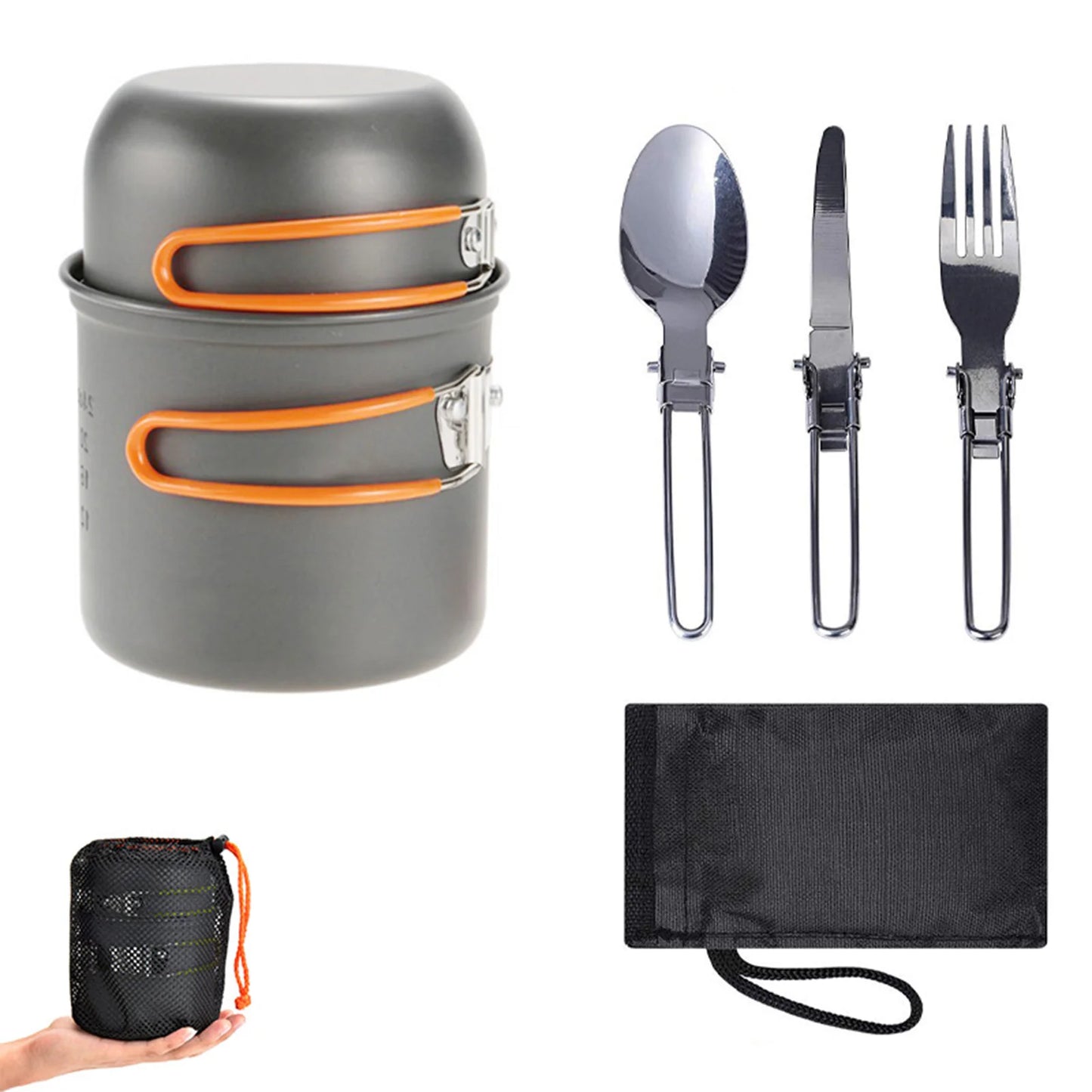 ACRDDK Portable Camping Cookware Set With Utensils