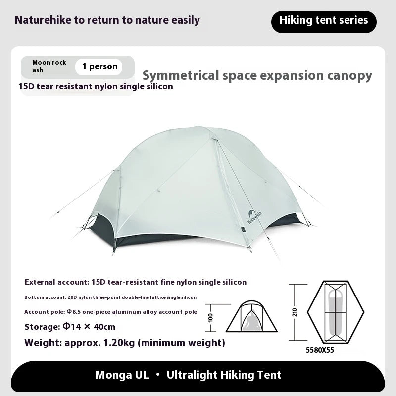 Naturehike Mongar UL Camping Tent 15D Nylon Waterproof 3 Seasons