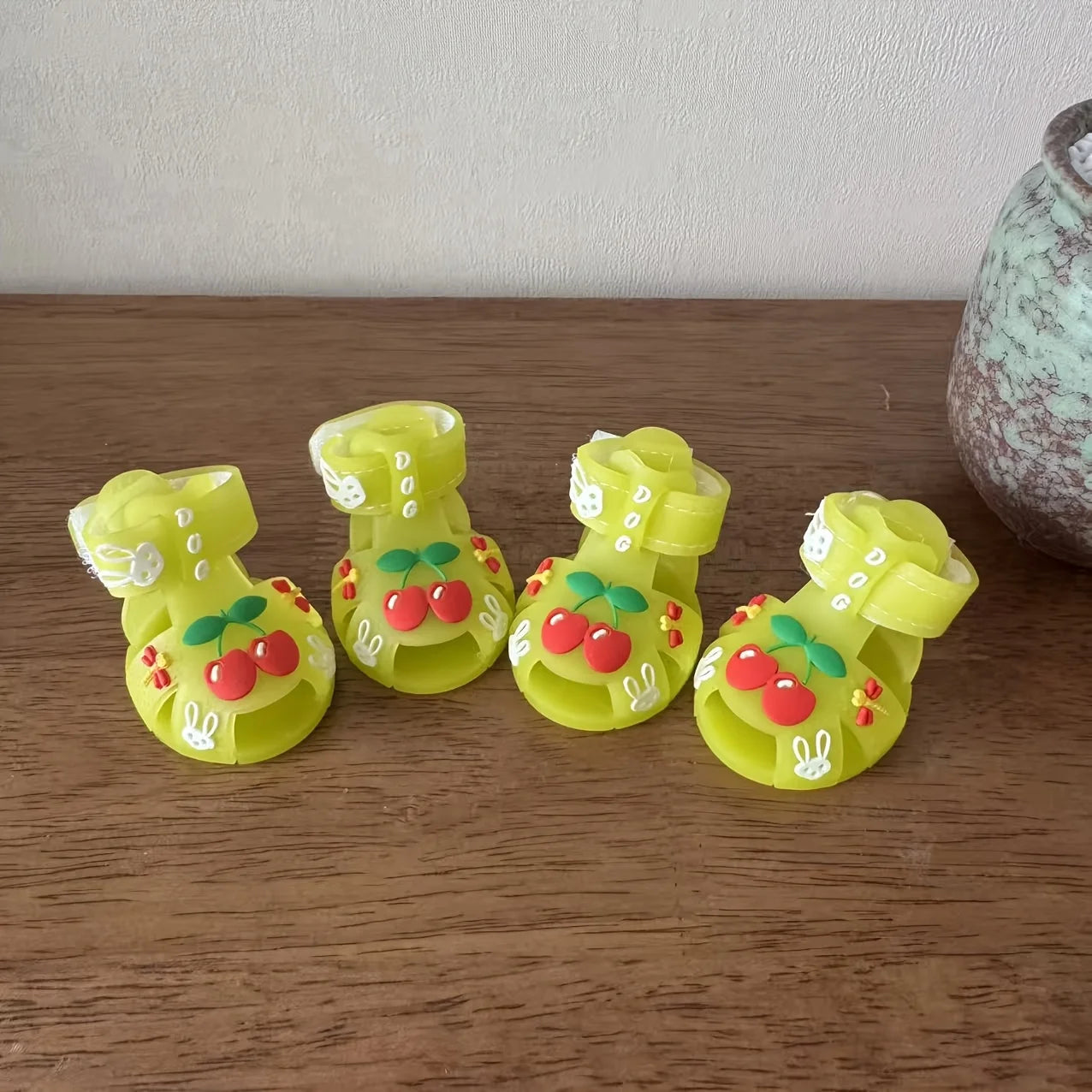 Small Dog Rain Shoes Silicone Sandals Teddy Bear Outdoor Style