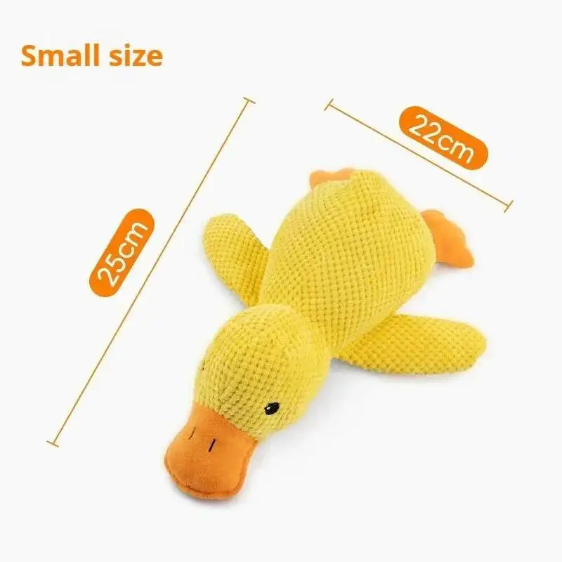 Squeaky Plush Duck Dog Toy Bite Resistant Chew Toy For Puppies