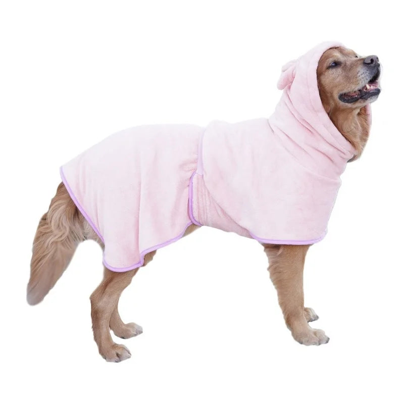 Dog Bathrobe Microfiber Super Absorbent Pet Towel Quick Dry