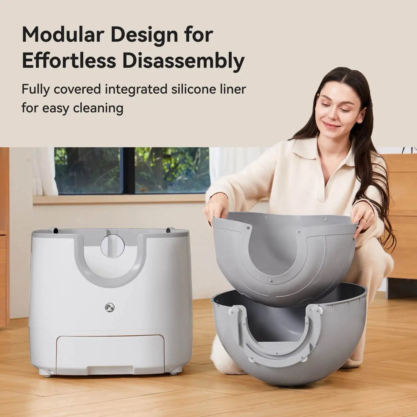 Furoomate Automatic Self-Cleaning Cat Litter Box High-Capacity