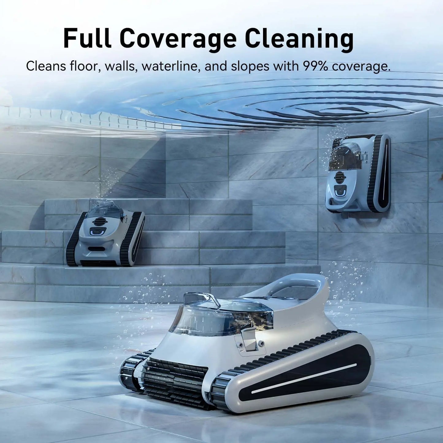 Seauto Crab Pro Cordless Robotic Pool Cleaner for In-Ground Pools
