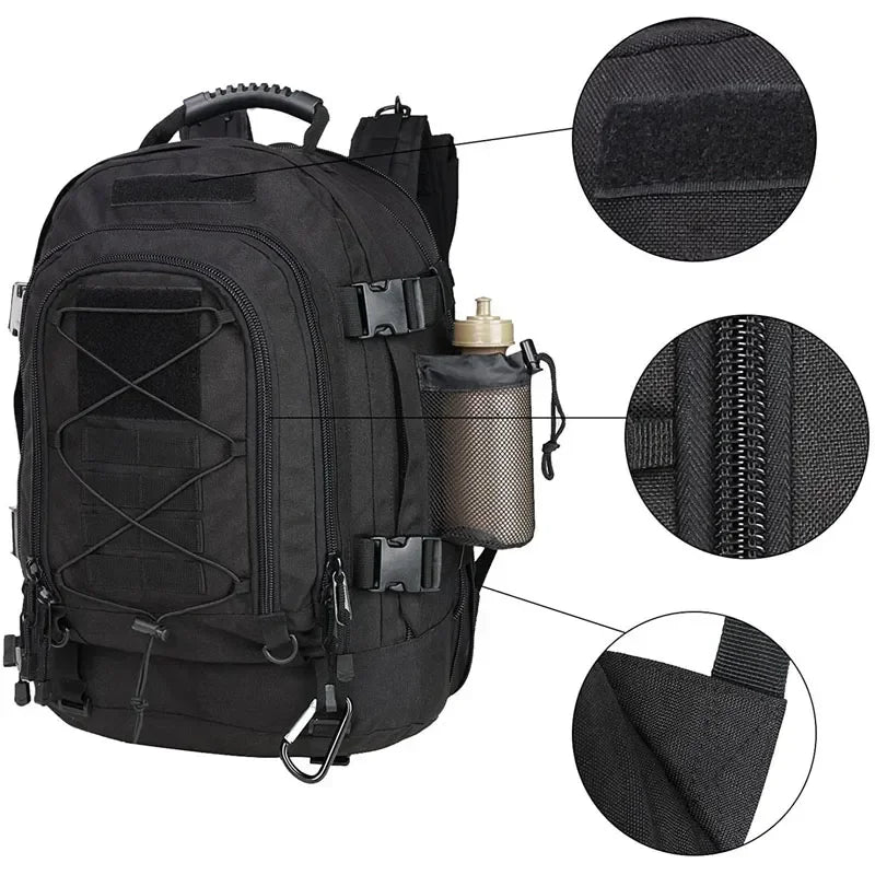Q Tactical Unisex Water Resistant Outdoor Travel Laptop Backpack