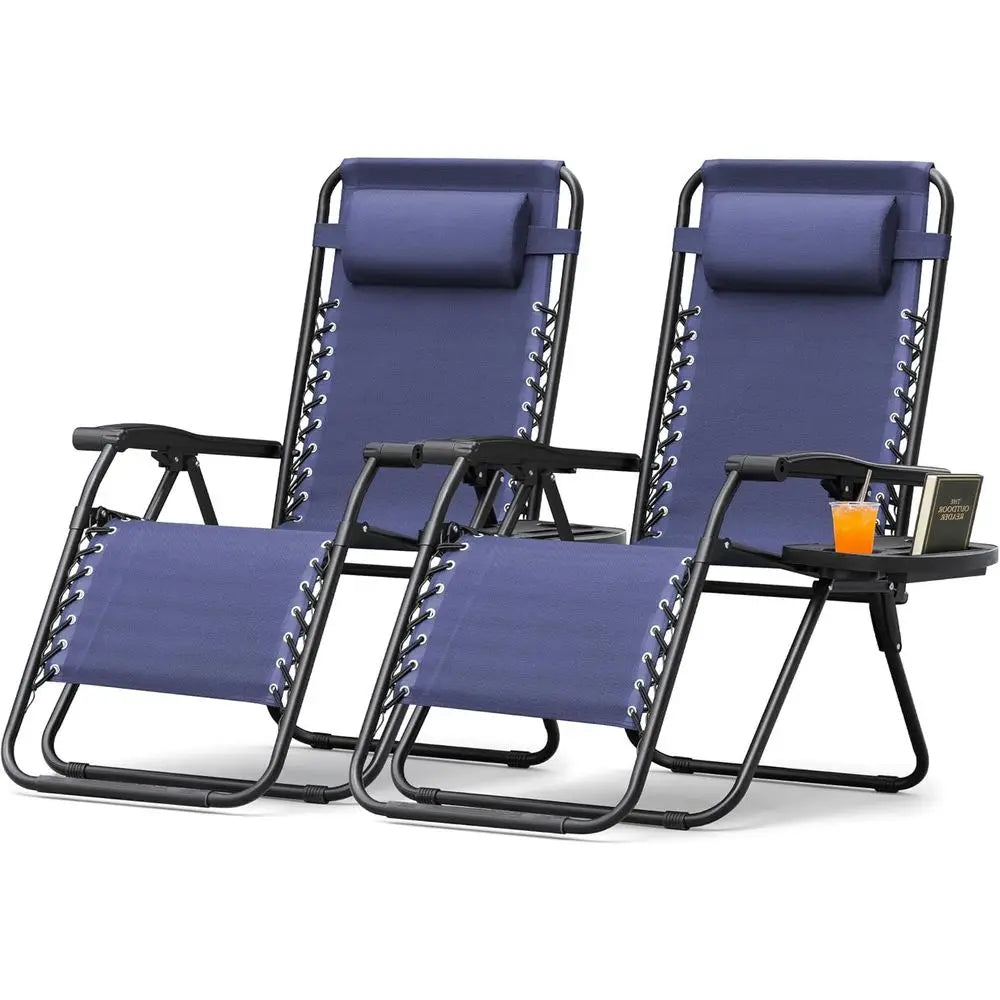 Zero Gravity Patio Chair With Cup Holder And Cushions