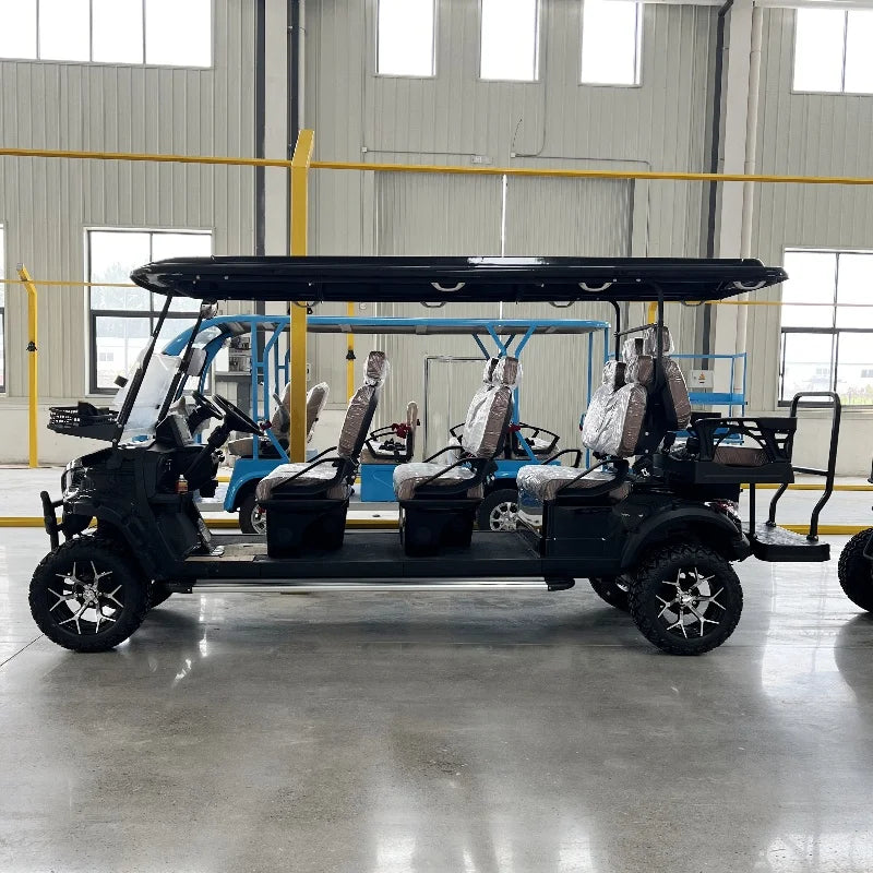 4 6 8 Passenger Luxury Electric Personal Golf Cart 4 Wheel Disc Brake Off-Road Vehicle Suitable for Various Terrains Golf Buggy