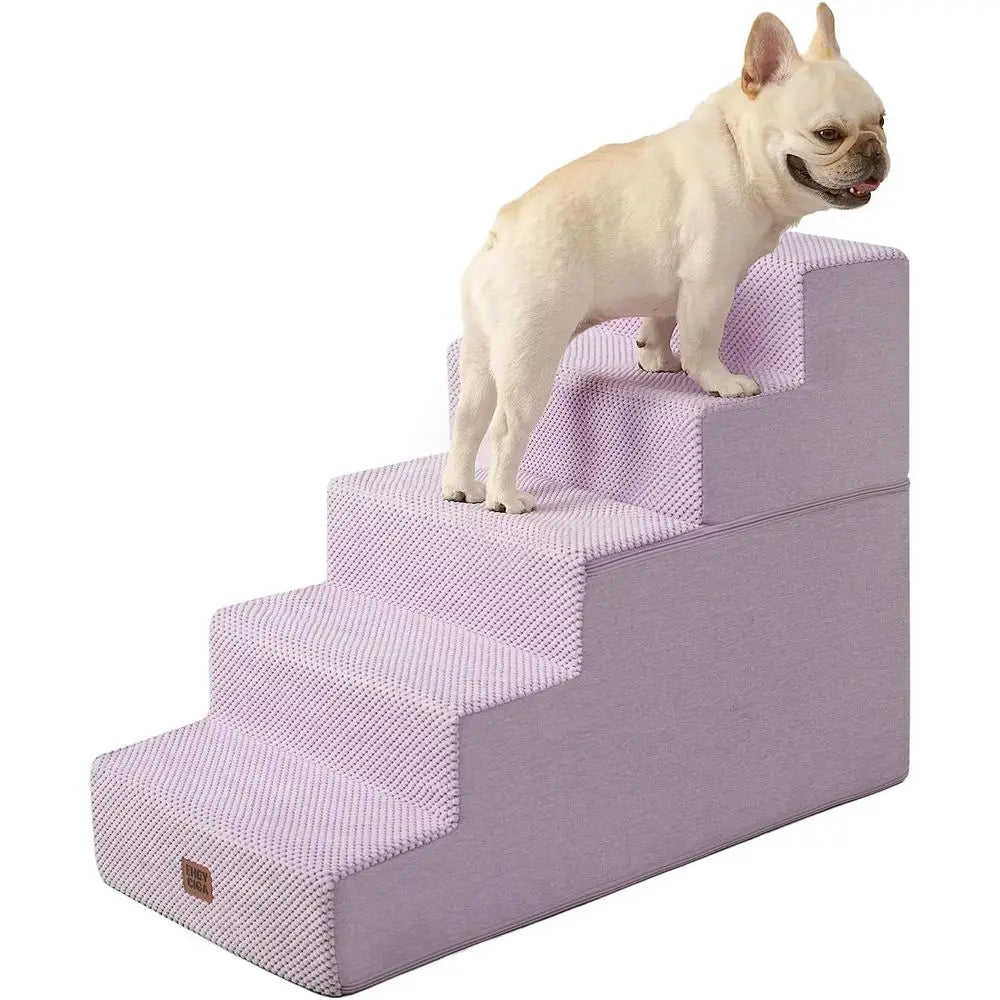 5-Step Dog Stairs for Bed and Sofa Non-Slip Indoor Use
