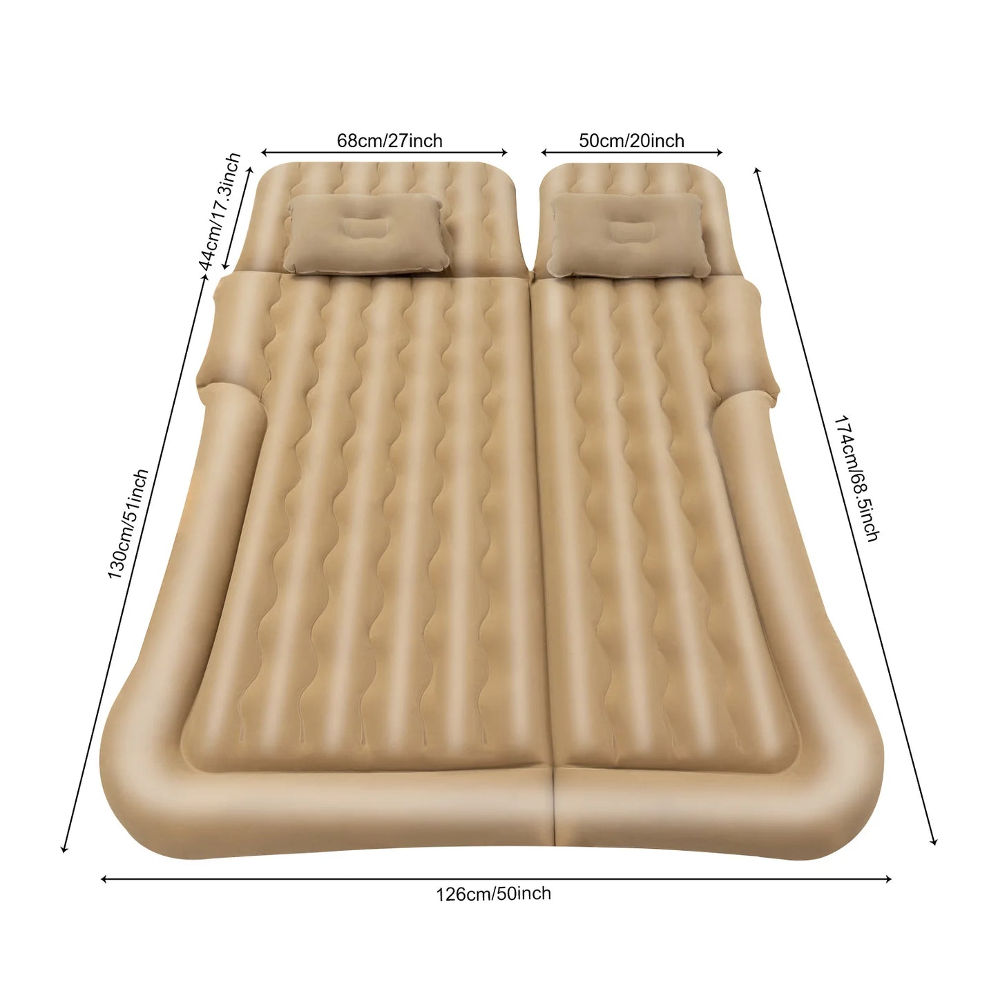 Universal Foldable Inflatable Bed With Pump And Pillow For Car