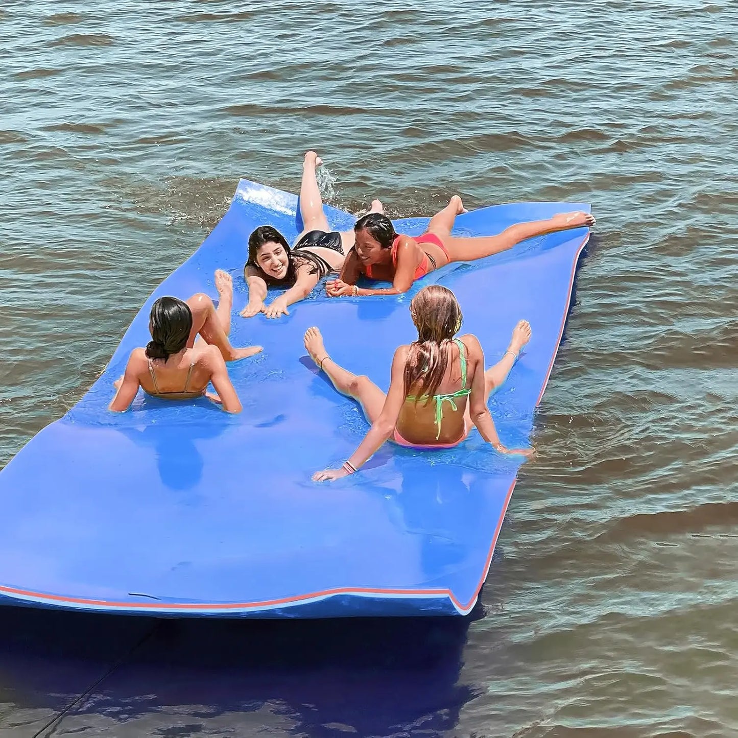 Lily Pad Floating Mat, 3 Layers Foam Floating Water Mat for Lake & Pool, Float Pad Swim Mat Water Matt, Custom
