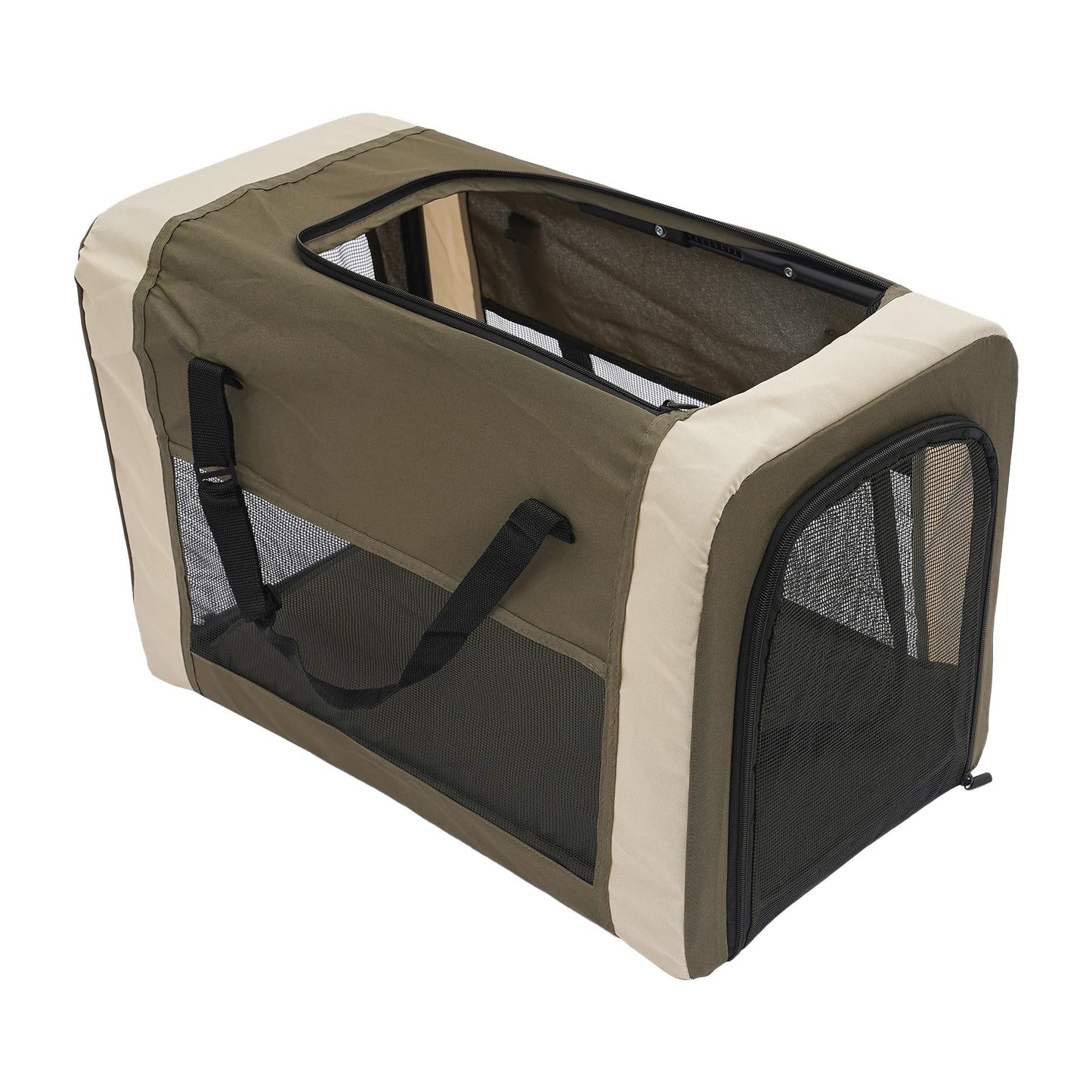 2-Tier Foldable Pet Stroller Up To 77 Lbs For Cats