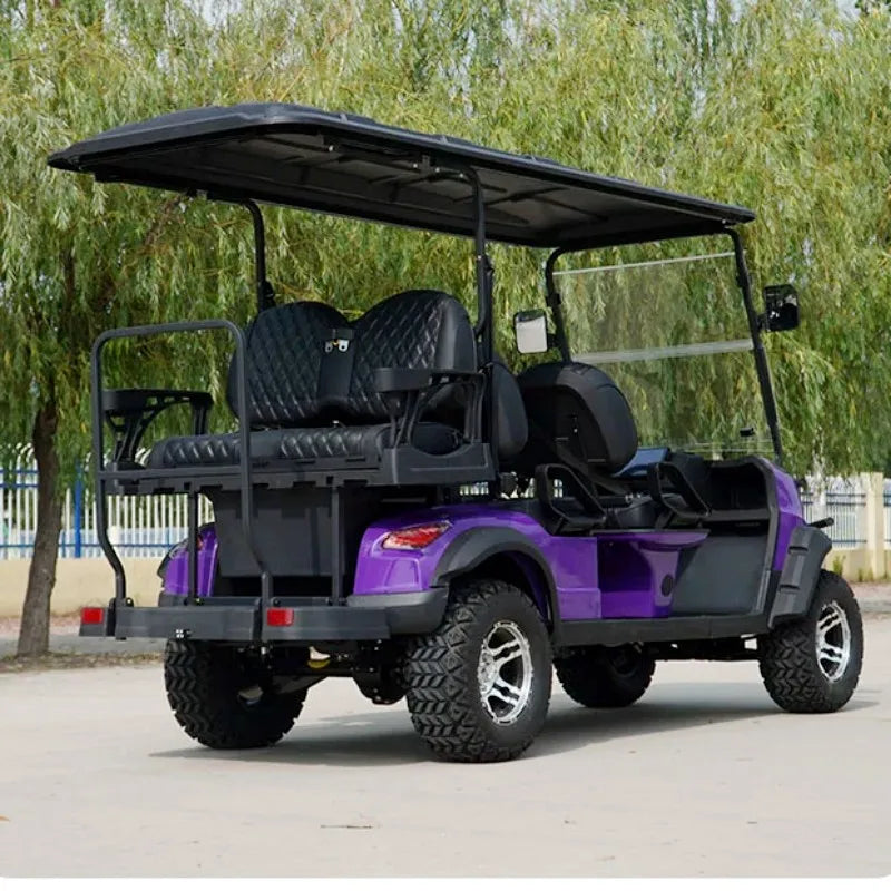 Hot Selling New Product Solar Panel Powered 4/5kw 10/12/14 Inch Tires 60V Electric Off-Road Vehicle Lithium Battery Golf Cart