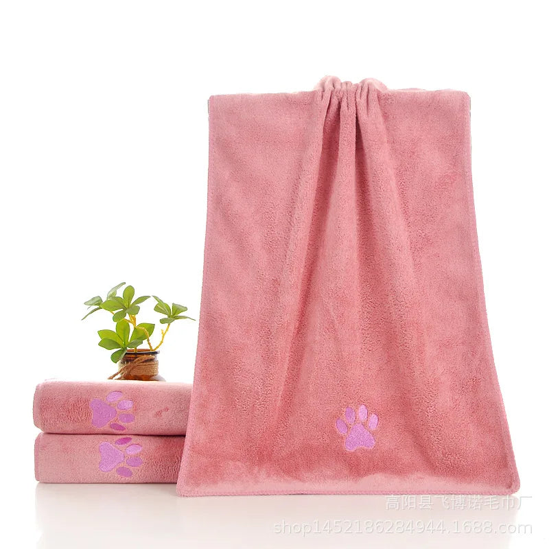 Pet Towel Microfiber Absorbent Quick Dry For Dogs And Cats