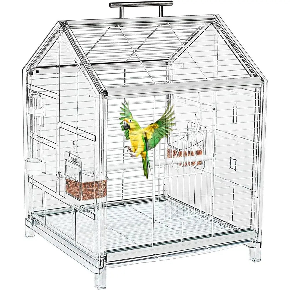 Portable Bird Cage for Travel and Vet Visits Small Parrots