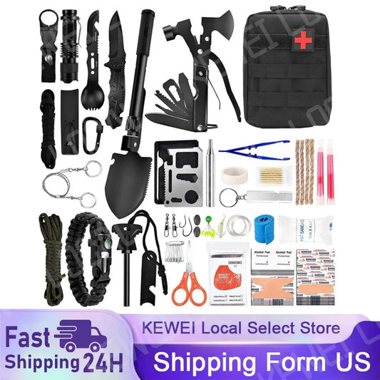 Outdoor Survival First Aid Kit For Camping And Emergency Needs