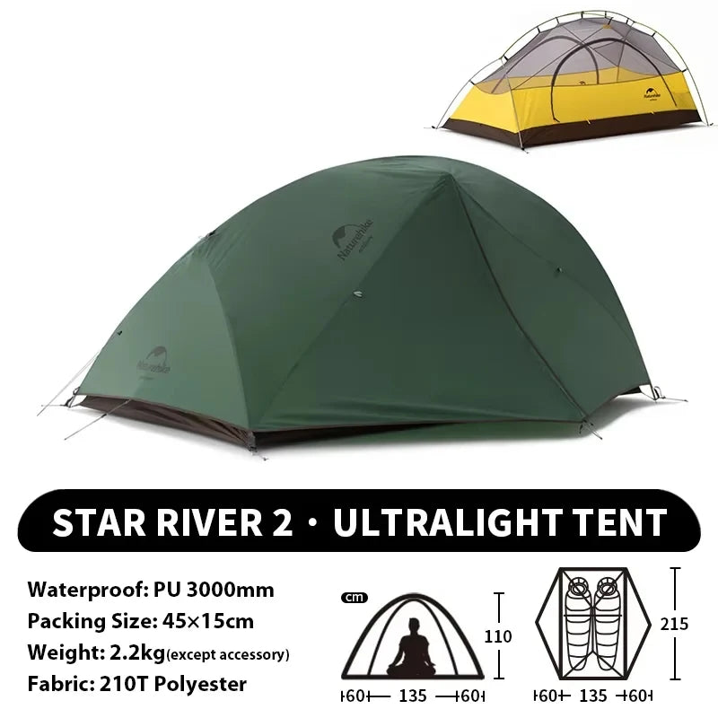 Naturehike Ultralight Waterproof Four Season Camping Tent
