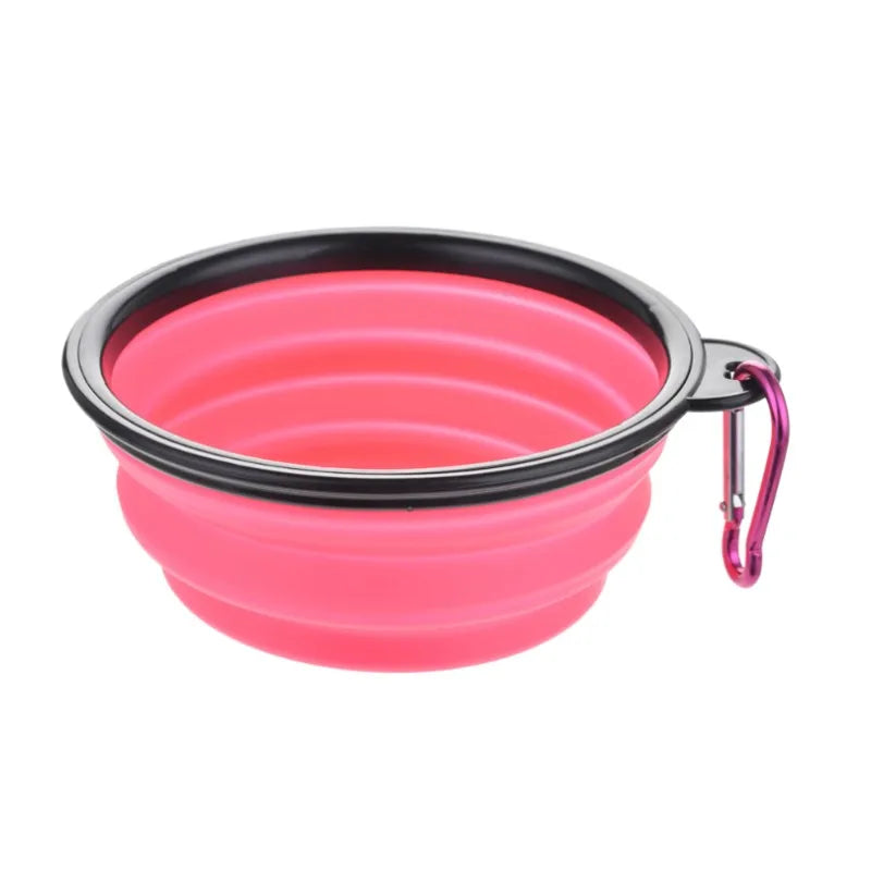 Durable TPR Collapsible Pet Food Bowl For Cats And Dogs