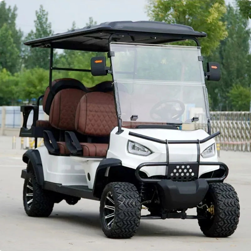 Hot Selling New Product Solar Panel Powered 4/5kw 10/12/14 Inch Tires 60V Electric Off-Road Vehicle Lithium Battery Golf Cart