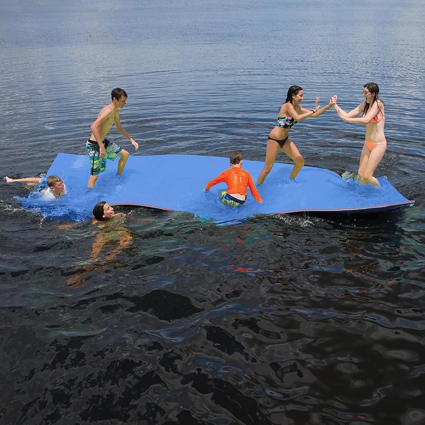 Lily Pad Floating Mat, 3 Layers Foam Floating Water Mat for Lake & Pool, Float Pad Swim Mat Water Matt, Custom