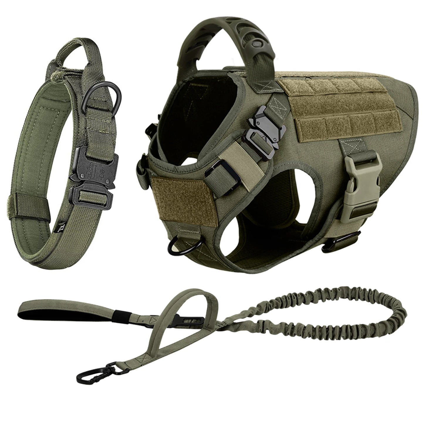 PETRAVELCN Nylon Dog Harness And Leash Set With Quick Release Vest