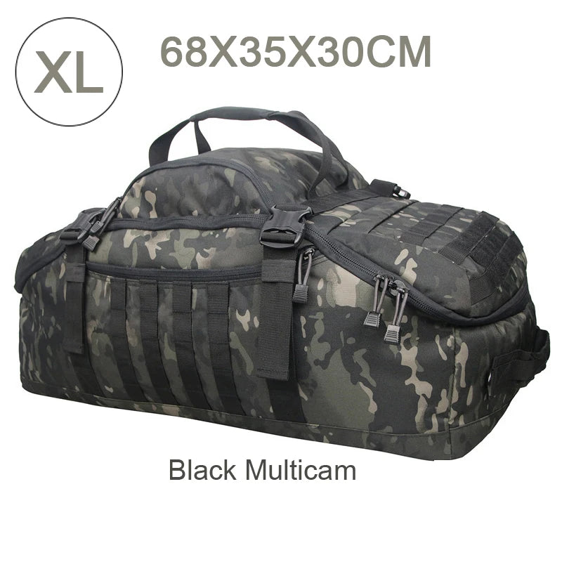 LQARMY Outdoor Molle Tactical Backpack Duffel Bag Travel