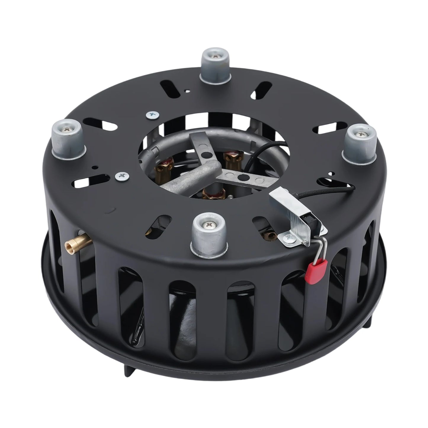 Portable One-Burner Camping Stove with Three Adapters and Ignition