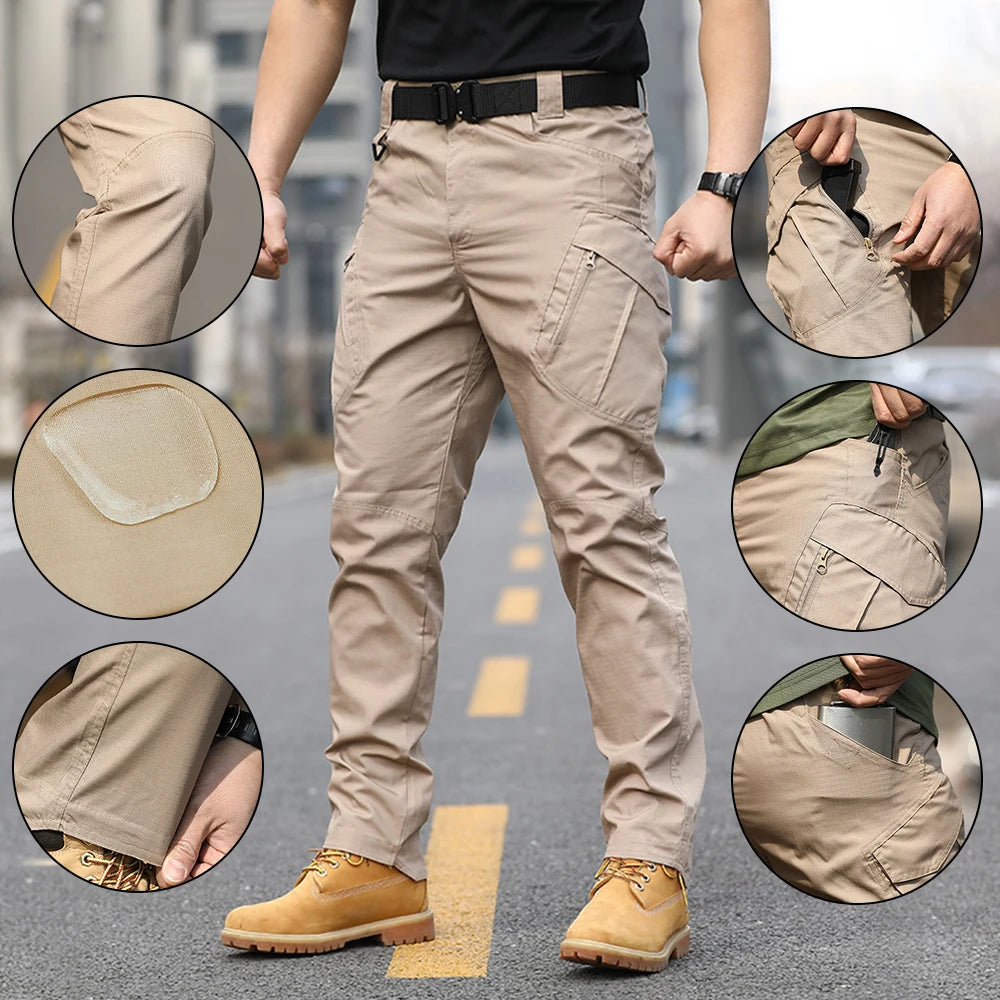 IX9 Tactical Cargo Pants For Men Four Seasons Outdoor Camouflage