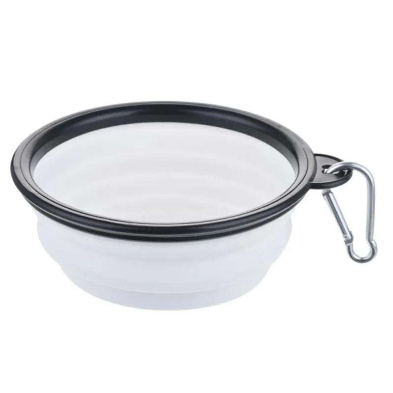 Durable TPR Collapsible Pet Food Bowl For Cats And Dogs