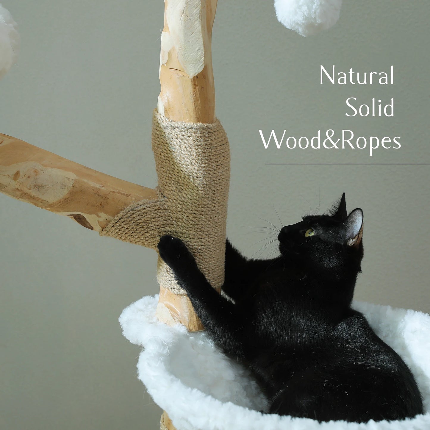 PAWZ Road Five Tier Cat Tree Tower With Sisal Posts And Wicker Bed