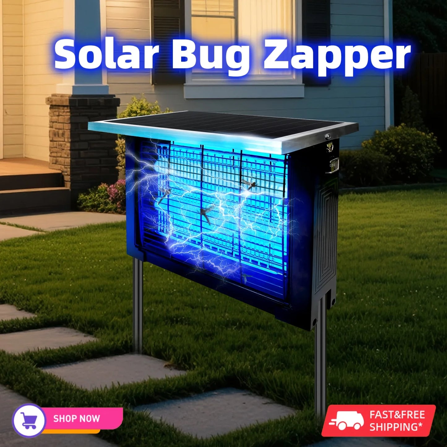 Powerful Solar Bug Zapper For Outdoor Mosquito Control