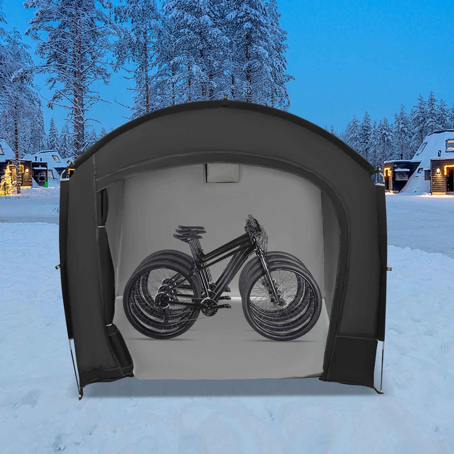 Bike Storage Shed For 1-4 Bikes Portable Shelter