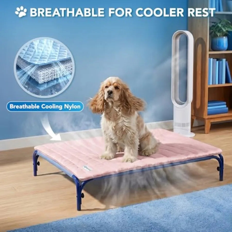 Dog Cooling Mat For Pets Self Cooling Reversible Cushioning Pad