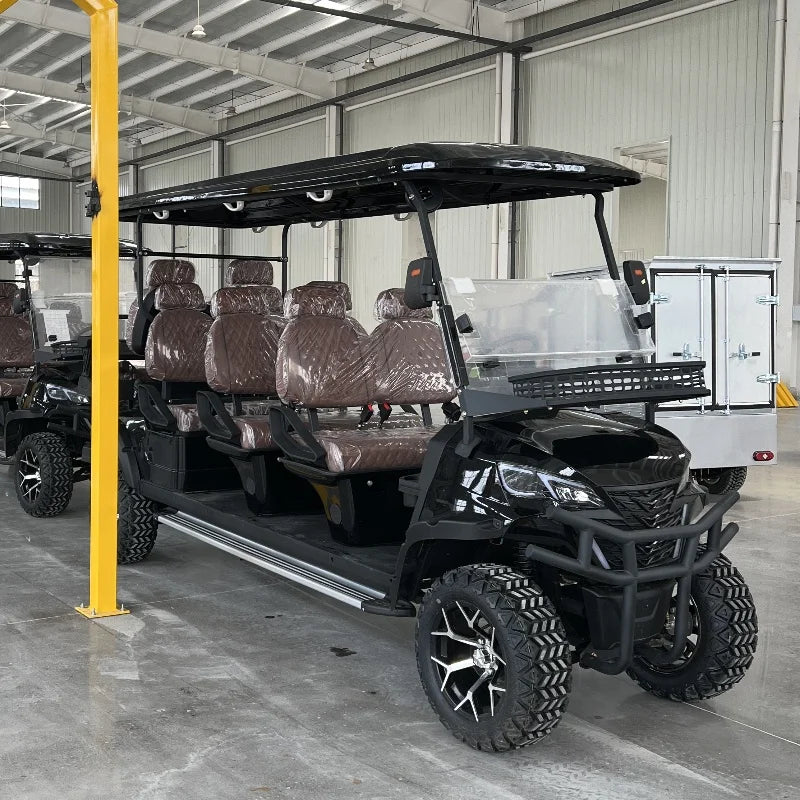 4 6 8 Passenger Luxury Electric Personal Golf Cart 4 Wheel Disc Brake Off-Road Vehicle Suitable for Various Terrains Golf Buggy