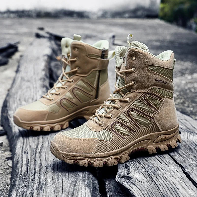 Hiyixgh Outdoor Desert Tactical Midtop Boots Breathable
