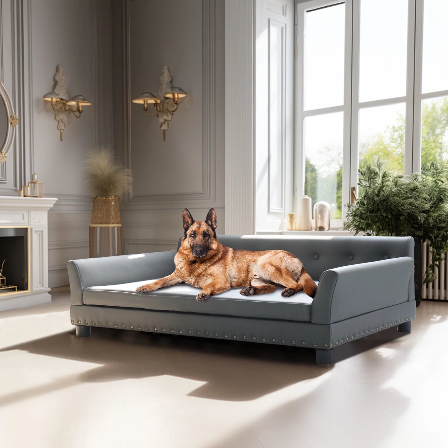BINGOPAW Elevated Dog Sofa Bed For Medium And Large Dogs