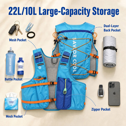 Snow Deer Outdoor Cooling Vest With Built-In Water Bladder