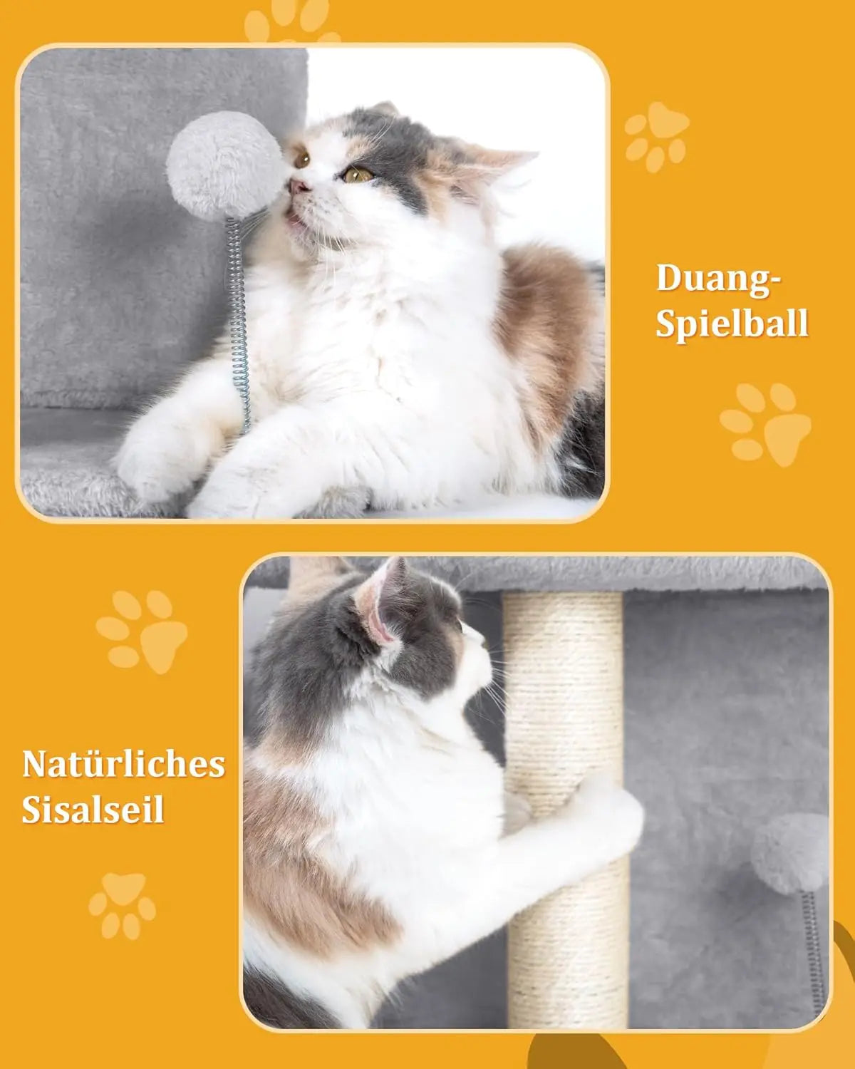 Aechonow Palatial Cat Tree Tower With Large Perch And Bed