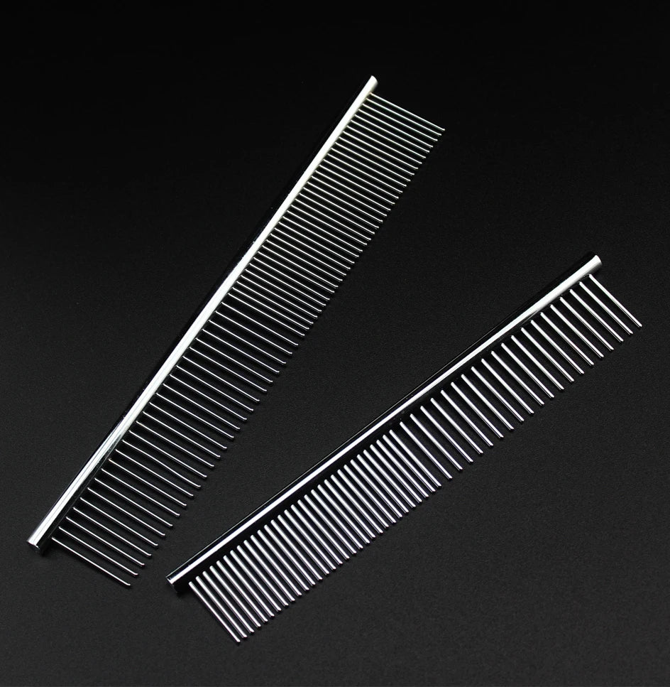 Stainless Steel Dog Comb For Long Thick Hair Grooming