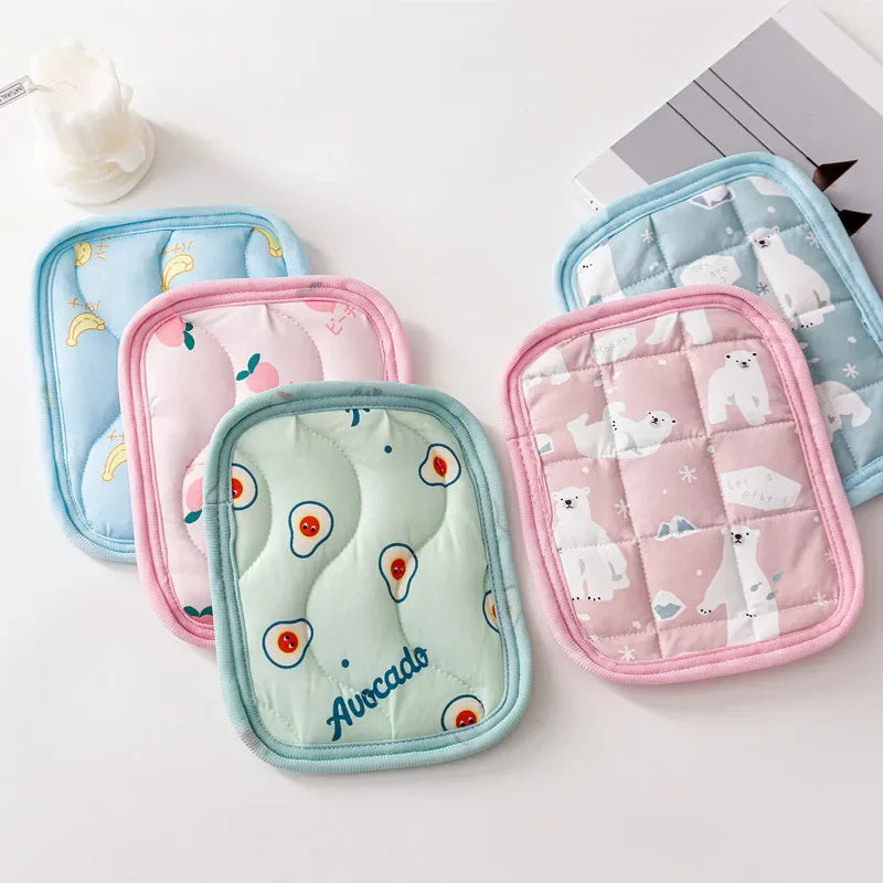 Small Pet Cooling Mat Ice Silk Pad For Guinea Pigs