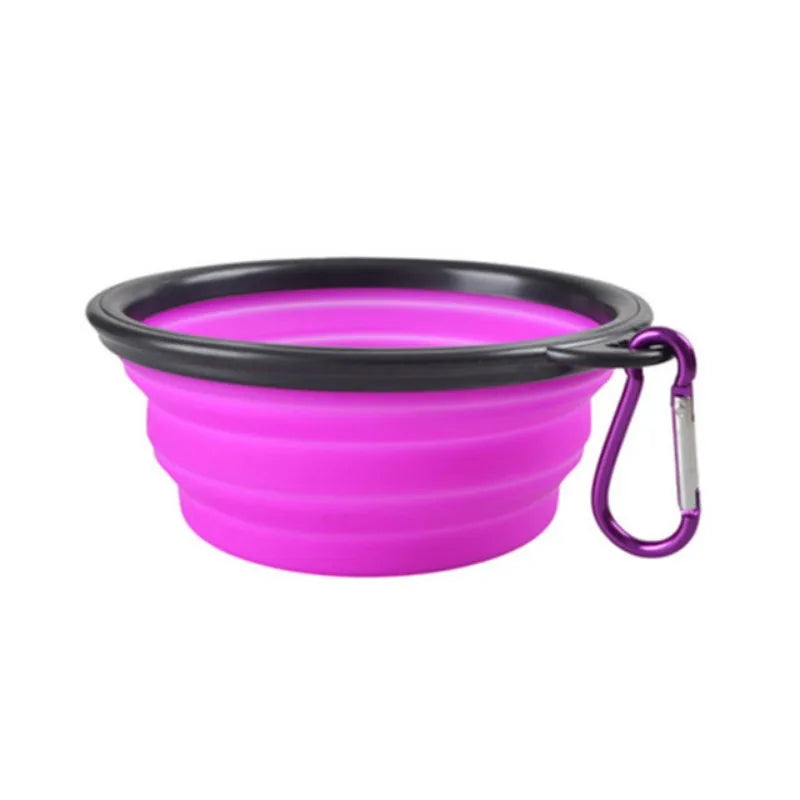 Durable TPR Collapsible Pet Food Bowl For Cats And Dogs