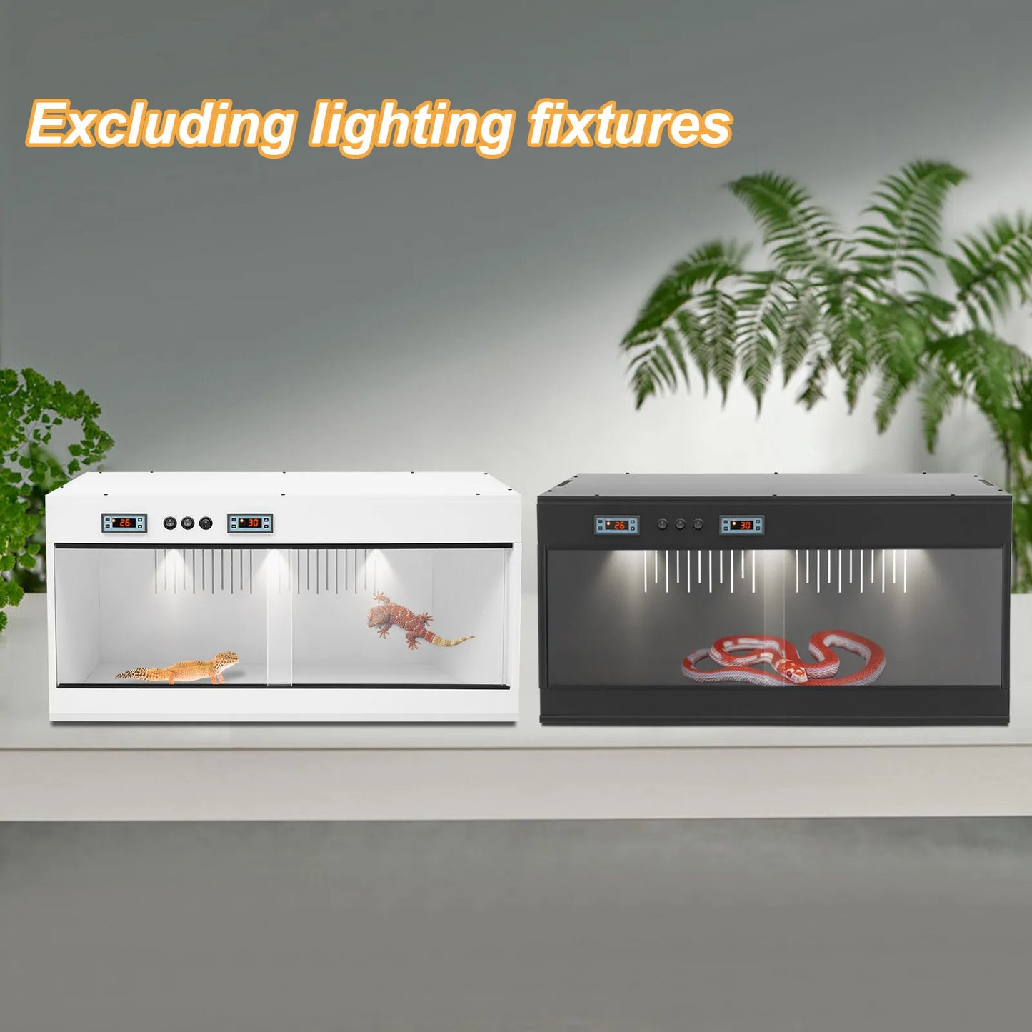 Bymaocar Reptile Lounge Habitat With Glass Sliding Door Thermostat