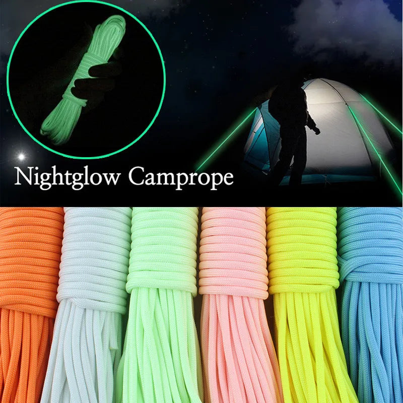 Luminous Nine-Strand Paracord Nylon Glow In The Dark