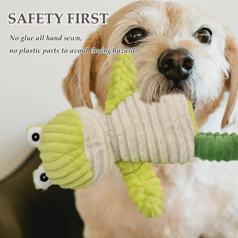 5 Pack Tough Squeaky Dog Toys Assorent Plush Animal Dog Toy Value Bundle Puppy Pet Dog Toys or Small Medium Large Dogs