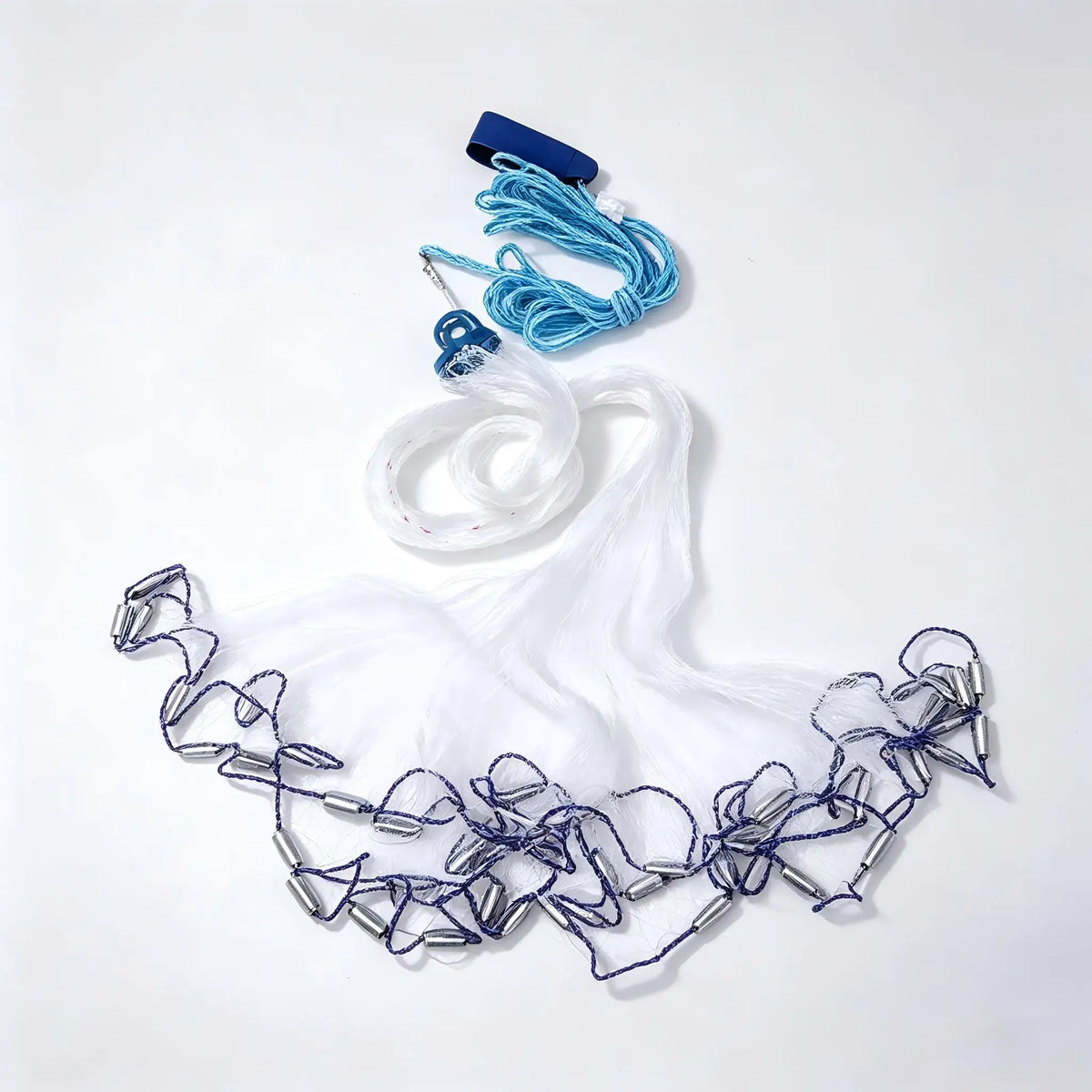Bymaocar Hand Throw Fishing Cast Net For Bait Fish Trap