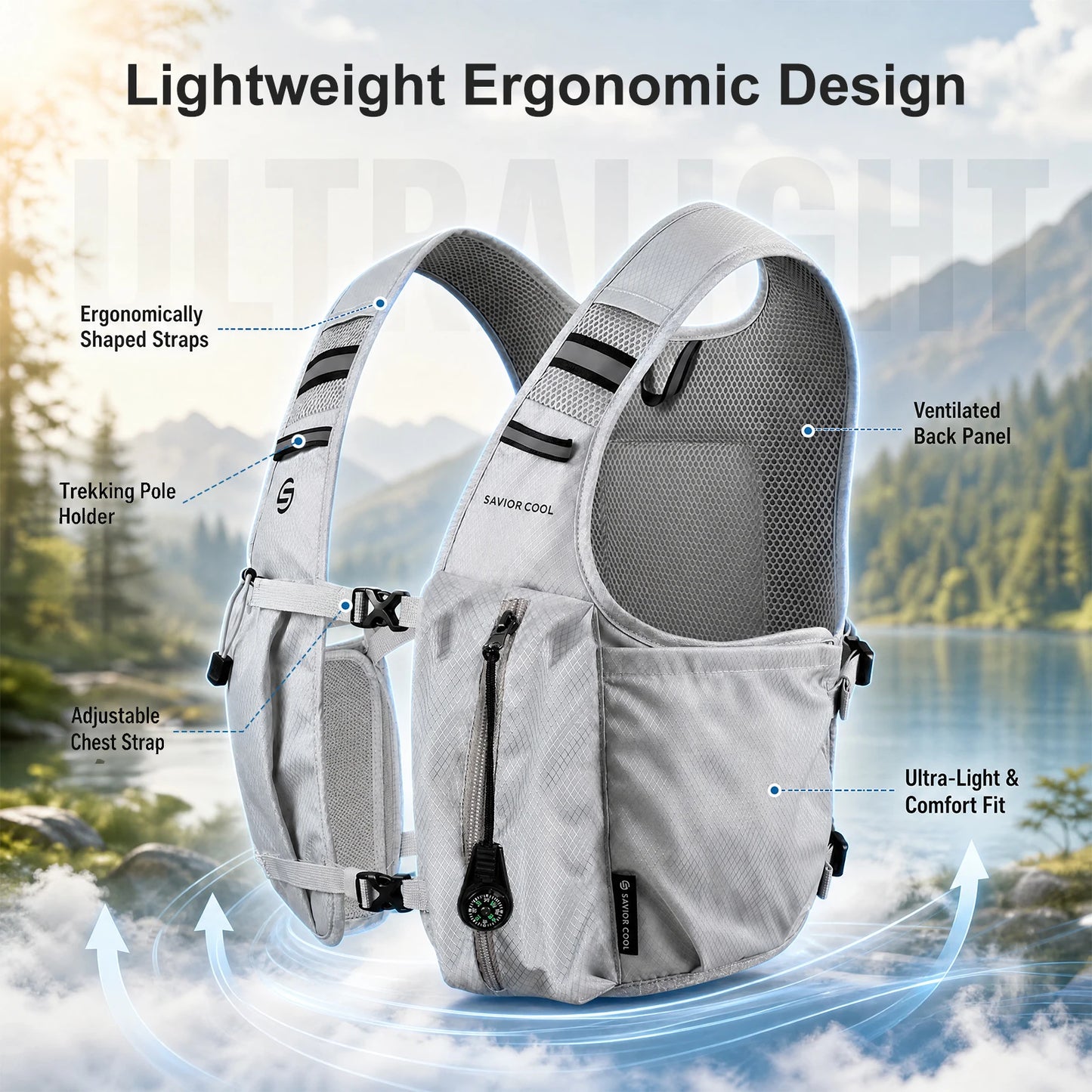 Snow Deer Outdoor Cooling Vest With Built-In Water Bladder