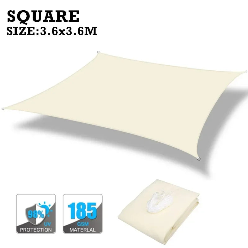 Waterproof Sunshade Sail For Outdoor Patio Pool Garden Shade