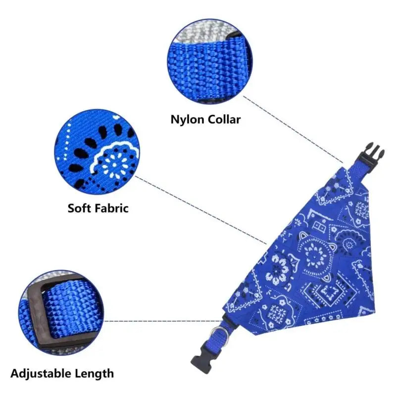 Cat Collar Lovely Adjustable Bandana Scarf For Pets