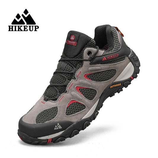 HIKEUP Mens Hiking Shoes Non Slip Durable Breathable Outdoor Footwear