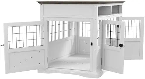 Aosom LLC Dog Crate Side Table With Storage