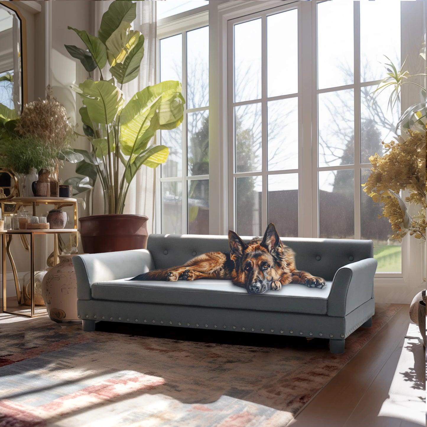 BINGOPAW Elevated Dog Sofa Bed For Medium And Large Dogs