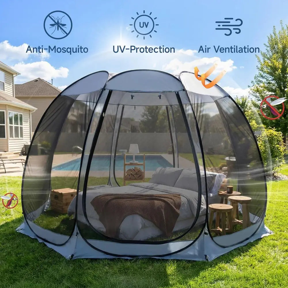 12x12 Pop  Screen House Tent, Instant Outdoor Gazebo with Mosquito Netting amp UPF 50 Sun Protection, Portable Canopy Shelter